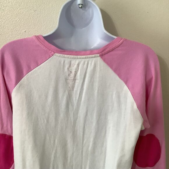 Hello Kitty Pink McBling Sanrio Kawaii Cutecore Lightweight Baseball Tee XL - Picture 7 of 10